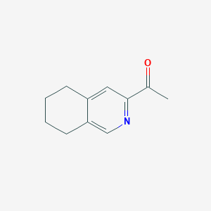 molecular formula C11H13NO B8497857 3-Acetyl-5,6,7,8-tetrahydroisoquinoline 