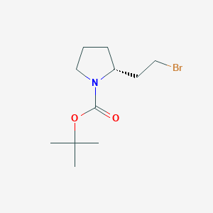molecular formula C11H20BrNO2 B8497859 tert-Butyl (R)-2-(2-bromoethyl)pyrrolidine-1-carboxylate 