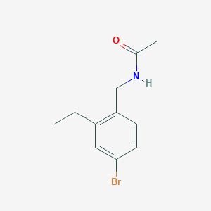 molecular formula C11H14BrNO B8497884 N-(4-Bromo-2-ethyl-benzyl)-acetamide 