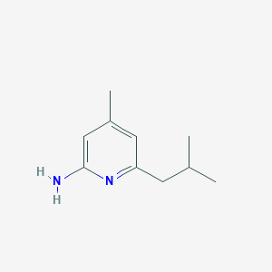 6-Isobutyl-4-methylpyridin-2-amine