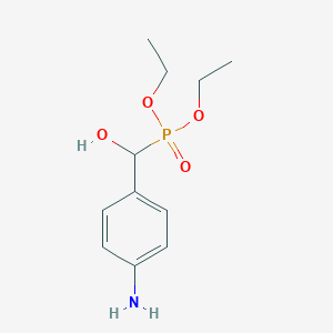 molecular formula C11H18NO4P B8498203 Diethyl [(4-aminophenyl)(hydroxy)methyl]-phosphonate CAS No. 595597-05-0