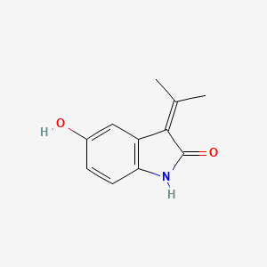 5-Hydroxy-3-(propan-2-ylidene)-1,3-dihydro-2H-indol-2-one