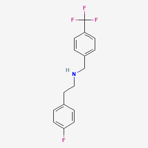 [2-(4-Fluoro-phenyl)-ethyl]-(4-trifluoromethyl-benzyl)-amine