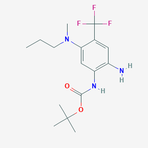Carbamic acid,[2-amino-5-(methylpropylamino)-4-(trifluoromethyl)phenyl]-,1,1-dimethylethyl ester