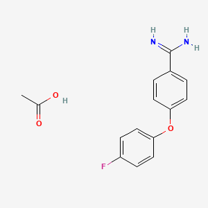 4-(4-Fluorophenoxy)benzamidine acetate