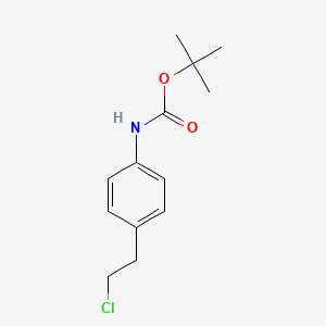 2-[4-(N-t-butoxycarbonylamino)phenyl]ethyl chloride