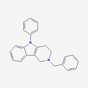molecular formula C24H22N2 B8498351 2-Benzyl-5-phenyl-2,3,4,5-tetrahydro-1H-pyrido[4,3-b]indole CAS No. 6208-47-5