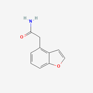 molecular formula C10H9NO2 B8498393 4-Benzofuranacetamide CAS No. 603304-29-6