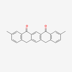 molecular formula C24H18O2 B8498424 3,9-dimethylpentacene-5,7(12H,14H)-dione CAS No. 503603-70-1
