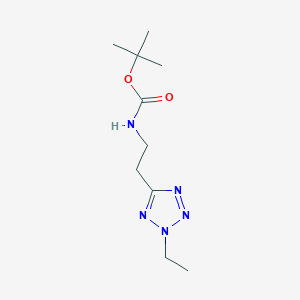 molecular formula C10H19N5O2 B8498429 [2-(2-ethyl-2H-tetrazol-5-yl)-ethyl]-carbamic acid tert-butyl ester 