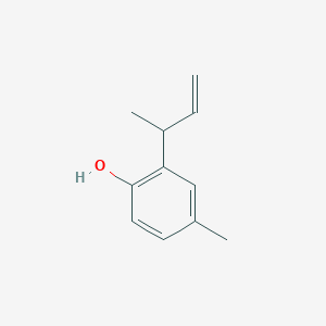 molecular formula C11H14O B8498464 4-Methyl-2-(1-methyl-2-propenyl)-phenol 