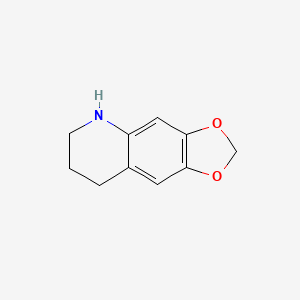 molecular formula C10H11NO2 B8498470 5,6,7,8-Tetrahydro-[1,3]dioxolo[4,5-g]quinoline 