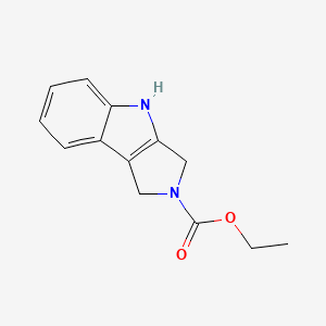 molecular formula C13H14N2O2 B8498487 Ethyl 3,4-dihydropyrrolo[3,4-b]indole-2(1H)-carboxylate CAS No. 63277-60-1