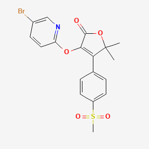 molecular formula C18H16BrNO5S B8498499 2Y89Bqt8CV CAS No. 189954-65-2
