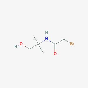 molecular formula C6H12BrNO2 B8498519 N-(1,1-Dimethyl-2-hydroxyethyl)-2-bromoacetamide 