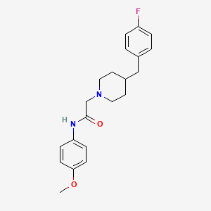 1-Piperidineacetamide,4-[(4-fluorophenyl)methyl]-n-(4-methoxyphenyl)-