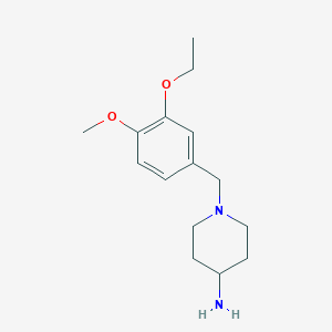 molecular formula C15H24N2O2 B8498539 1-(3-Ethoxy-4-methoxy-benzyl)-piperidin-4-ylamine 