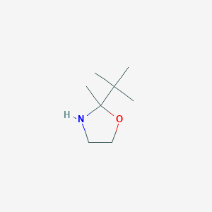 molecular formula C8H17NO B8498568 2-Methyl-2-(tert.butyl)-oxazolidine 