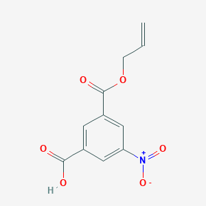 molecular formula C11H9NO6 B8498588 3-Allyloxycarbonyl-5-nitrobenzoic acid 