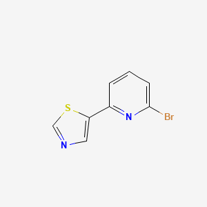 molecular formula C8H5BrN2S B8498592 2-Bromo-6-(1,3-thiazol-5-yl)pyridine 