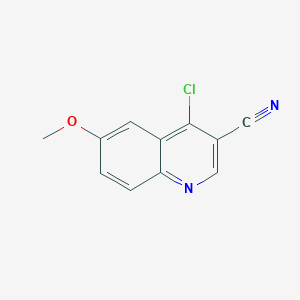molecular formula C11H7ClN2O B084986 4-Chloro-6-methoxyquinoline-3-carbonitrile CAS No. 13669-62-0