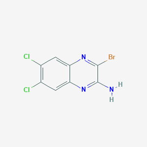 molecular formula C8H4BrCl2N3 B8498605 3-Bromo-6,7-dichloroquinoxalin-2-amine 