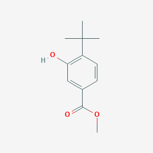 molecular formula C12H16O3 B8498652 4-tert-Butyl-3-hydroxy-benzoic acid methyl ester 