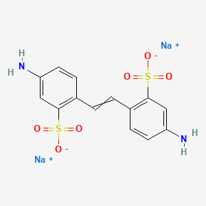 molecular formula C14H12N2Na2O6S2 B8498666 Disodium 4,4'-diaminostilbene-2,2'-disulfonate 