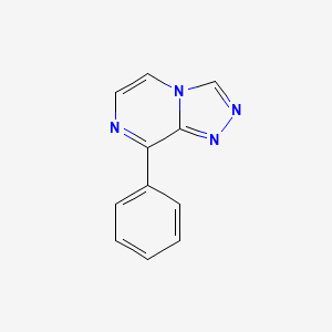 molecular formula C11H8N4 B8498673 8-Phenyl[1,2,4]triazolo[4,3-a]pyrazine CAS No. 88066-96-0