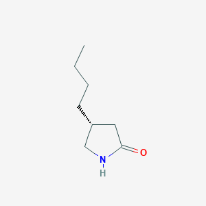 molecular formula C8H15NO B8498693 (R)-4-butylpyrrolidin-2-one 