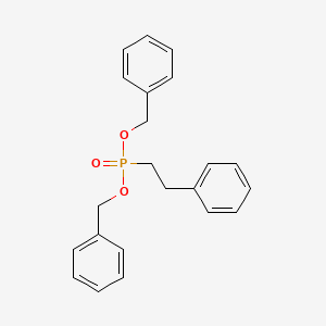 molecular formula C22H23O3P B8498780 Dibenzyl (2-phenylethyl)phosphonate CAS No. 82180-49-2