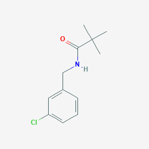 molecular formula C12H16ClNO B8498782 N-[(3-chlorophenyl)methyl]-2,2-dimethylpropanamide 