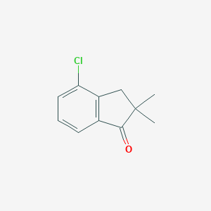 molecular formula C11H11ClO B084989 4-Chloro-2,2-dimethyl-2,3-dihydro-1H-inden-1-one CAS No. 13099-57-5
