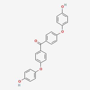 molecular formula C25H18O5 B8498947 Bis[4-(4-hydroxyphenoxy)phenyl]methanone CAS No. 42592-70-1