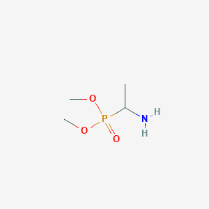 molecular formula C4H12NO3P B8498998 Dimethyl (1-aminoethyl)phosphonate CAS No. 77526-64-8