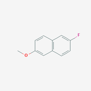 molecular formula C11H9FO B084990 2-Fluoro-6-methoxynaphthalene CAS No. 13101-89-8