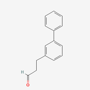 molecular formula C15H14O B8499025 3-(3-Biphenylyl)propanal 