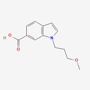 molecular formula C13H15NO3 B8499065 1-(3-methoxy-propyl)-1H-indole-6-carboxylic acid 