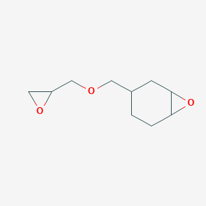 molecular formula C10H16O3 B084991 7-Oxabicyclo(4.1.0)heptane, 3-((oxiranylmethoxy)methyl)- CAS No. 10578-42-4