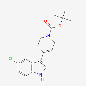 molecular formula C18H21ClN2O2 B8499126 tert-butyl 4-(5-chloro-1H-indol-3-yl)-5,6-dihydropyridine-1(2H)-carboxylate 