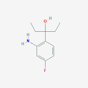 3-(2-Amino-4-fluoro-phenyl)-pentan-3-ol