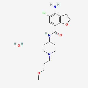 4-Amino-5-chloro-N-(1-(3-methoxypropyl)piperidin-4-yl)-2,3-dihydrobenzofuran-7-carboxamide hydrate