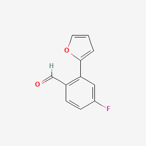 4-Fluoro-2-(furan-2-yl)benzaldehyde