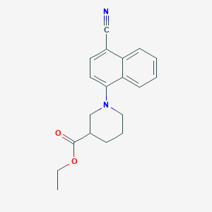 Ethyl 1-(4-cyanonaphthalen-1-yl)piperidine-3-carboxylate