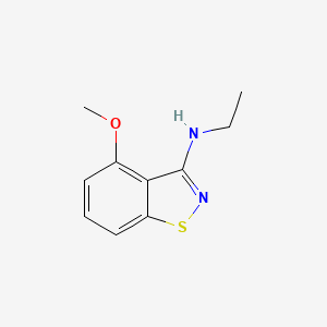 molecular formula C10H12N2OS B8499214 Ethyl-(4-methoxy-benzo[d]isothiazol-3-yl)-amine 