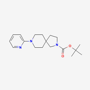 molecular formula C18H27N3O2 B8499340 tert-butyl 8-pyridin-2-yl-2,8-diazaspiro[4.5]decane-2-carboxylate 