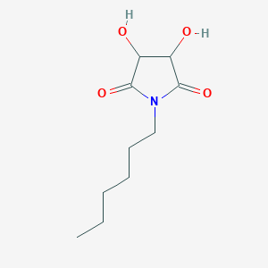 1-Hexyl-3,4-dihydroxypyrrolidine-2,5-dione