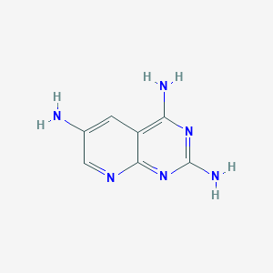 molecular formula C7H8N6 B8499402 Pyrido[2,3-d]pyrimidine-2,4,6-triamine 