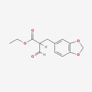 Ethyl alpha-formyl-1,3-benzodioxole-5-propanoate