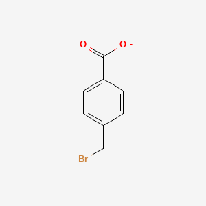 molecular formula C8H6BrO2- B8499459 4-(Bromomethyl)benzoate 